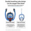 Snorkeling Mask Double Tube Silicone Full Drying Diving Mask Adults