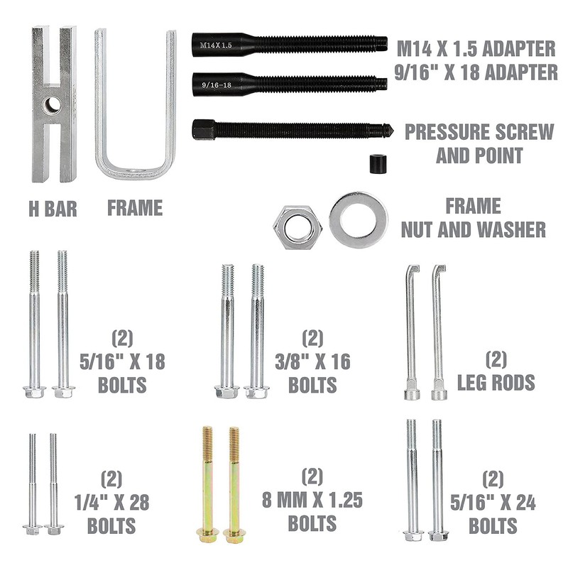 OEMTOOLS 37182 Steering Wheel Puller Set for All Major Makes
