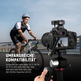 NEEWER 2.5 mm to C1 Remote Shutter Release Cable Compatible with Canon SL3 T8i T7i T6i T6S T5 T5i T4i T3i XTi XSi SL2 RP R M 700D 650D 600D 550D 500D 1100D 80D 70D 60D PowerShot G16 G15 G5X