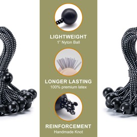 30 Pack Ball Bungee Cord, 4 Inch Heavy Duty Bungie Cord Balls Canopy Tarp Tie Down Bungee Balls for Camping, Tents, Cargo,Holding Wire and Hoses, Patio Umbrellas, Awning (Blue)