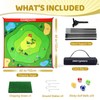 Golf Chipping Game Set : Portable 6-Angle Adjustable Practice Mat
