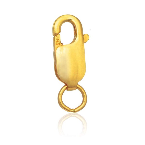 JewelStop 10k Yellow Gold Lobster Claw Clasp Lock - 12