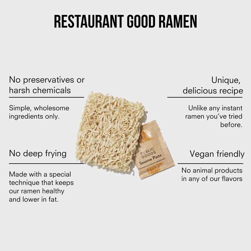Public Goods Ramen Noodles | Brothless Vegan & Vegetarian Instant