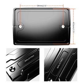 GALICTRIX Compatible with Yamaha FJR1300 FJR 1300 2001-2024 2023 Accessories Motorcycle Front Brake Fluid Reservoir Cover Oil Fluid Cap CNC (Black)