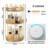 Organizador De Maquillaje Giratorio De 360 Grados 3 Niveles