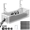 CIVPOWER Under Desk Cable Management Tray White, Cable Management Under