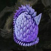Hqroidd Dragon Eggs with Dragon Inside, 3D Print Dragon in
