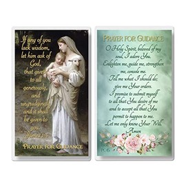 THE SAINTS COLLECTION Set of 20 Laminated Catholic Prayer Cards - Prayer For Guidance