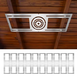 New Construction Mounting Plate, 3-4-6 Inch, LED Recessed Lighting Housing Kits for remodeling, Basement remodeling, Hanging Ceiling and LED Lighting, Shallow Recessed Lighting Housing Plate,10PC