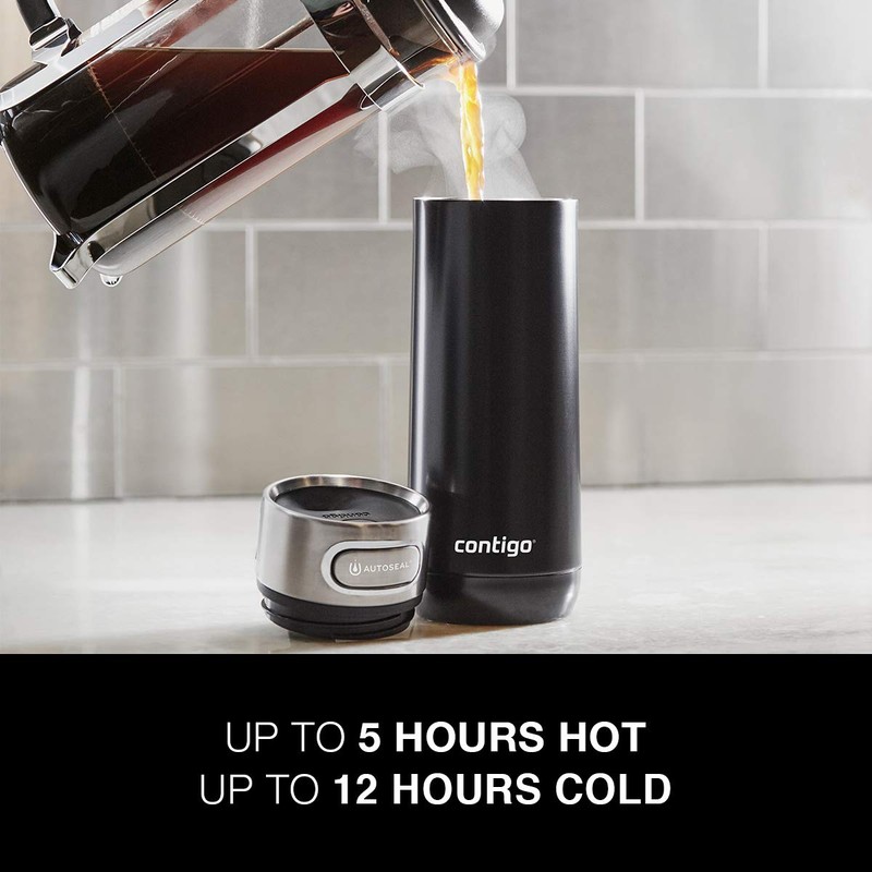 Contigo LUXE AUTOSEAL 16OZ LICORICE, 1 Count (Pack of 1)