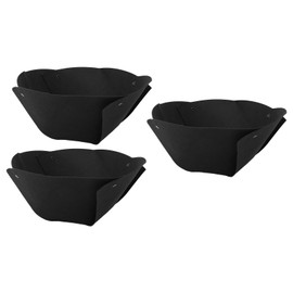 3pcs Half Round Planter Liner Half Circle Flower Pot Liner Insert Wall Basket Liner Replacement for Indoor Outdoor Decoration Black 16inch