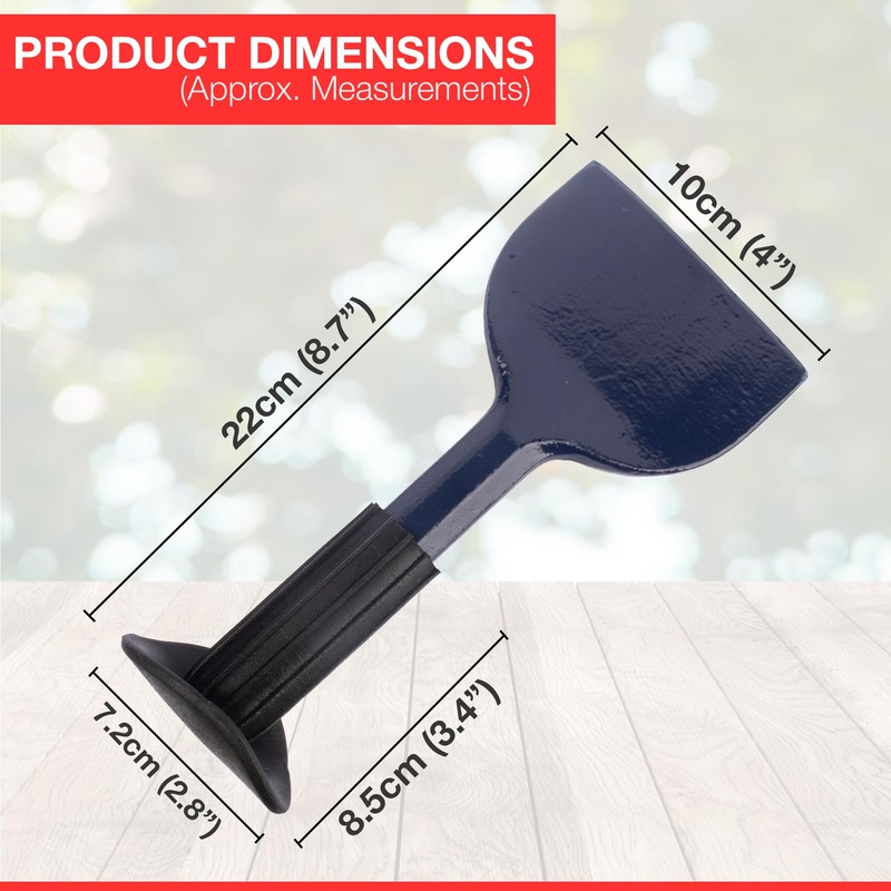 10cm Carbon Steel Brick Bolster – Durable, Epoxy-Coated with Hand