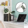 HappyHapi Acrylic Bookends for Shelves, 12 Pcs Clear Book Ends