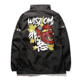 AITFINEISM Men's Lightweight Windbreaker Jacket Casual Zip Up Jackets With Hooded (Large, Black-1)