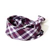 The Worthy Dog Madras Plaid Classic Bandana, Comfortable Cotton Fabric,