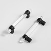 BonKuDoo 5 Pack Glass Drawer Pulls Crystal, Matte Black Cabinet