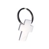 BDM Cross Keychain Christian Cross Silver Cross for Men Women