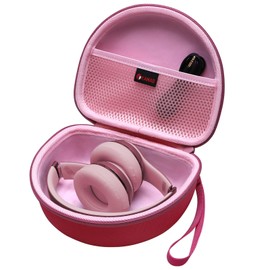 XANAD Hard case for Beats Solo 4 / Beats Studio Pro/Beats Studio 3 / Beats Solo 3 / Beats Solo 2 and for TOZO HT2 On-Ear Bluetooth Headphones（Outer Pink+Inner Pink）