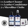 Cobbler's Choice Leather Cleaner, Conditioner, and 2x Polishing Cloth -