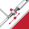 SPARES2GO Adjustable Extendable Grill Shelves with New Locking Nut for