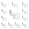 12 Pack 1 inch 90 Degree PVC Elbow Pipe Fittings,
