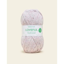 Sirdar, Loveful Recyled Tweed Yarn, Silver, 100g