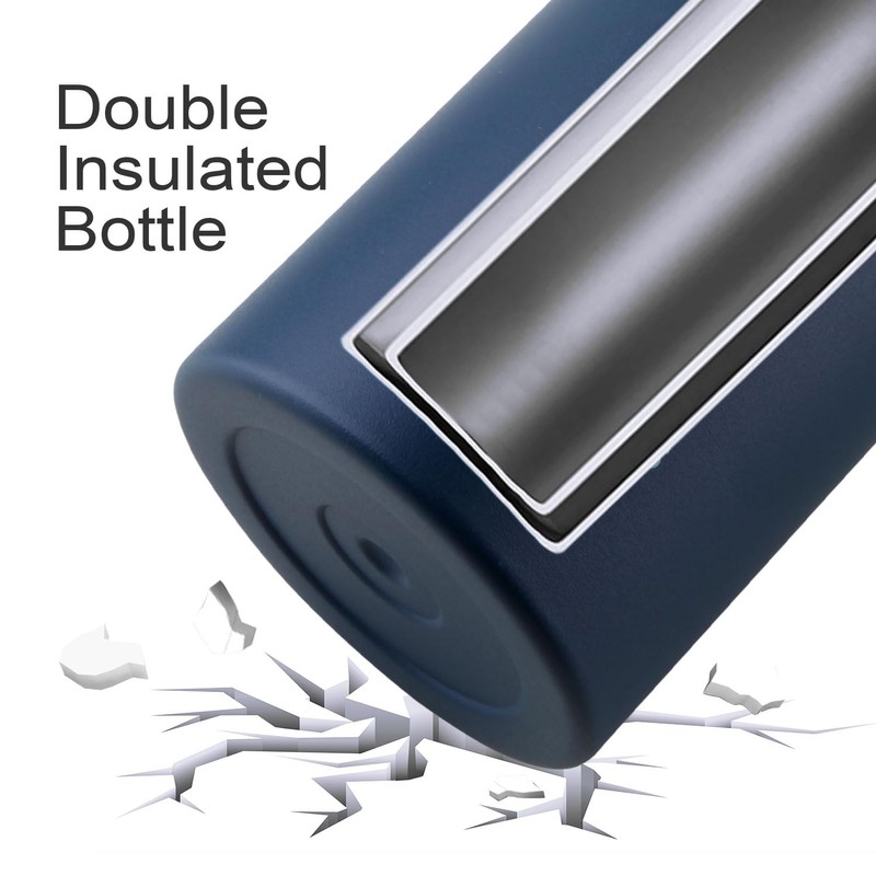 Termo de Acero Inoxidable para Agua Fría y 2 Tapas