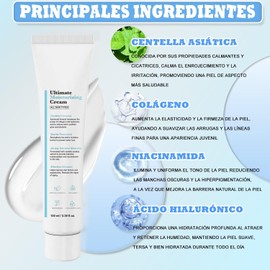 2PC Crema hidratante definitiva con fórmula juvenil, crema hidratante con fórmula juvenil, crema hidratante vegana para el cuidado de la piel