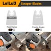 LEILUO 10 Pack Oscillating Tool Blade 8 Rigid and 2