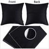 4 Pack Pillow cover,Cotton Comfortable Solid Decorative Throw Pillow Case