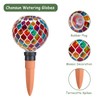Chonsun Mosaic Watering Globes 2 Pack Self Watering Spikes Purple