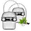 com-four® 2 x Tea Strainer Made of 304 Stainless Steel