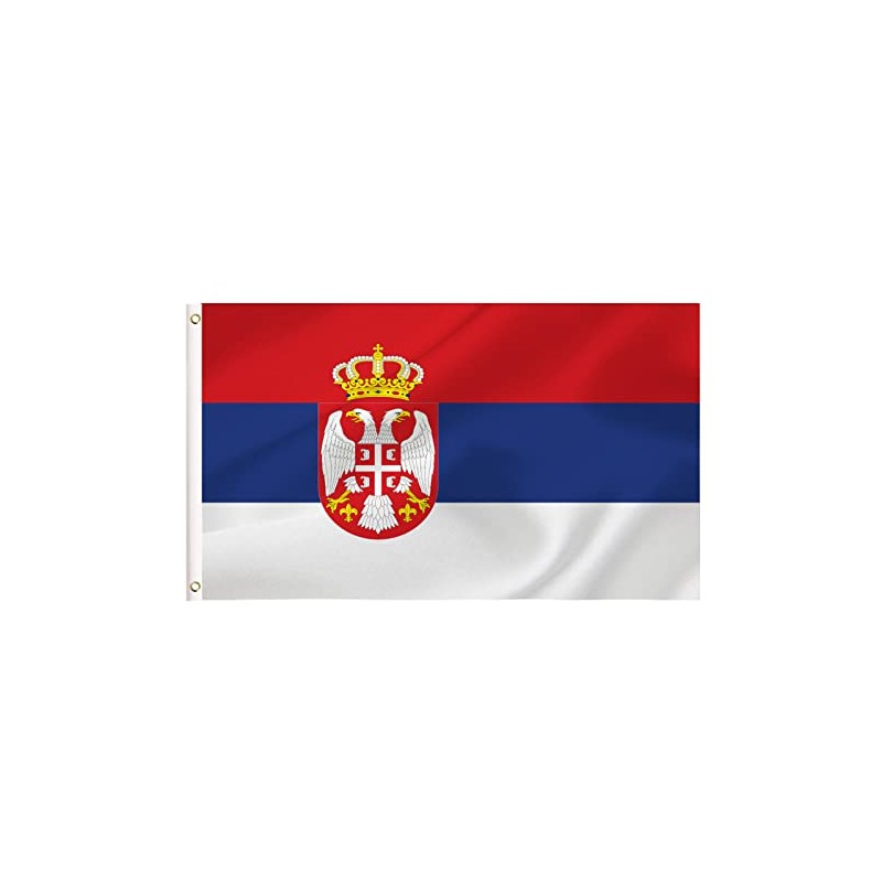 Large Serbia Flag, 3X5Ft Serbia Flags Banner Decor, Indoor Outdoor