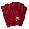 Denz SNETTERTON 5-1009 Leather Gloves, Thimble Gloves, Driving Gloves, Berry,