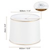 PATIKIL Drum Lampshade for Table Lamps, 11.4" Top x 12.6"