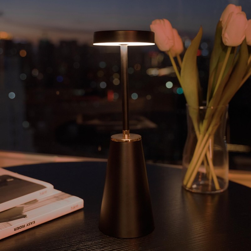 Cordless Table Lamp for Home Office, Touch LED Desk Lamp