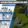 Stylemafia 10 Inch Steel Wire Rotary Brush Cutter Trimmer Head