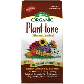 Espoma Organic Plant-Tone 5-3-3 Natural & Organic All Purpose Plant Food; 8 lb. Bag; The Original Organic Fertilizer for All Flowers, Vegetables, Trees, and Shrubs.