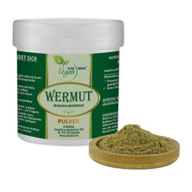 VITA IDEAL Vegan® Wormwood Herb Powder 150 g Artemisia Absinthium Daily Serving 540 mg Wormwood Herb Pure Powder Includes Measuring Spoon, Original by VITAIDEAL
