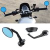 Pair of Motorcycle Rearview Mirror Wide View Aluminum Alloy Universal