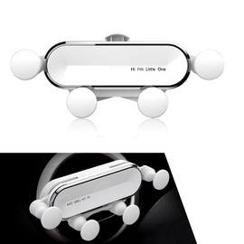 Arwrilt Car Phone Holder, Air Vent Cell Phone Holder, Creative Mini Phone Holders for Your Car, Car Cell Phone Accessories, Universal Phone Mount for Most Cars (White)