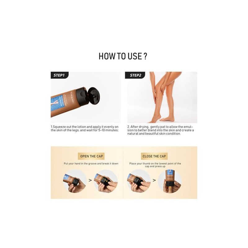 Maquillaje Para Piernas, Resistente Al Agua, Corrector Corporal Sin Transferencia,