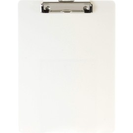 Officemate OIC Recycled Plastic Clipboard, Letter Size, Pearl (83047)