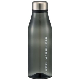 Skater PTY8-A Direct Drinking Water Bottle, Plastic, 25.5 fl oz (750 ml), See-Through Black, Infuser, Adult, Lightweight