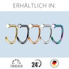 Stachelkleid Nose Piercing Titanium Ring Without Threadless Screw Bar Curved