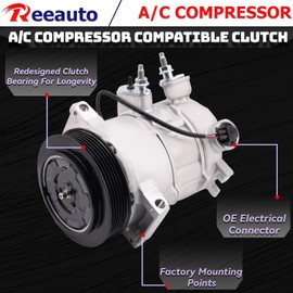 A/C Compressor with Clutch Compatible With Je-ep Compass Patriot 2009-2017, Caliber 2009-2012 AC Compressor L4 1.8L 2.0L 2.4L, Replace 55111610AA,55111610AB,55111610AC,RL111610AB