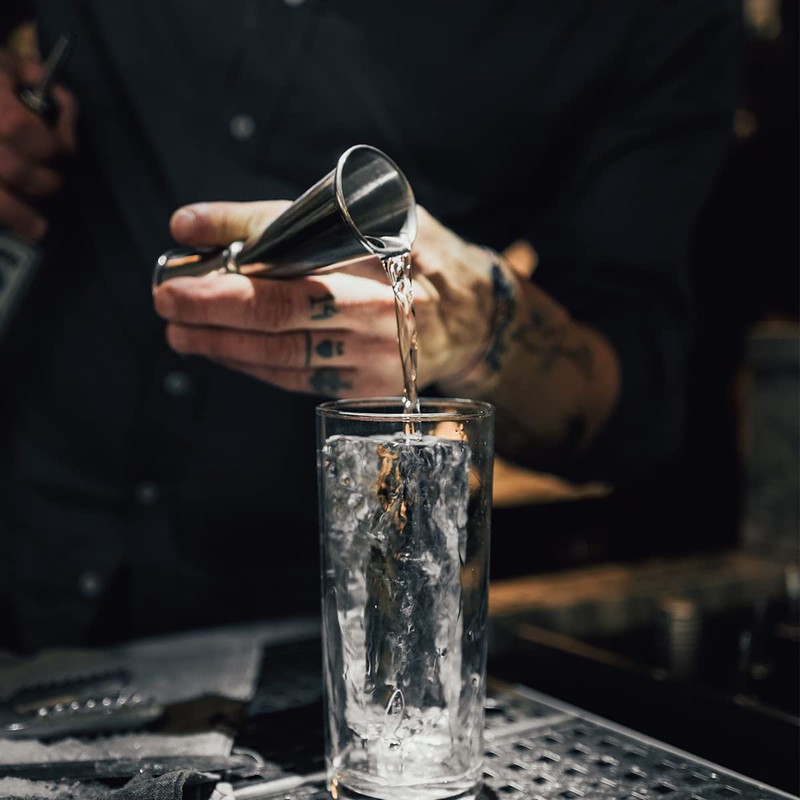 Stainless Steel Shot Measure - Double Jigger Cocktail Drink Measures