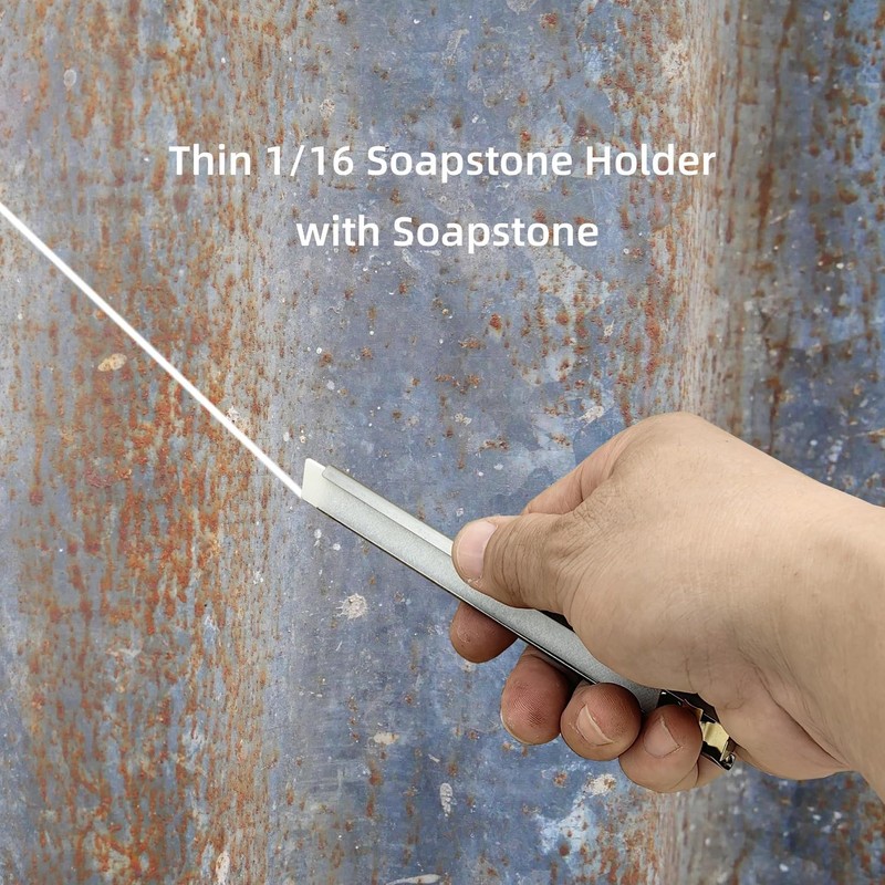 VASTOOLS Thin Soapstone Holder Set Pack of 23pcs,Flat Thin 1/16,