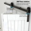 AONAYIOA 36"/3FT Bi-Folding Sliding Barn Door Hardware Kit for 2