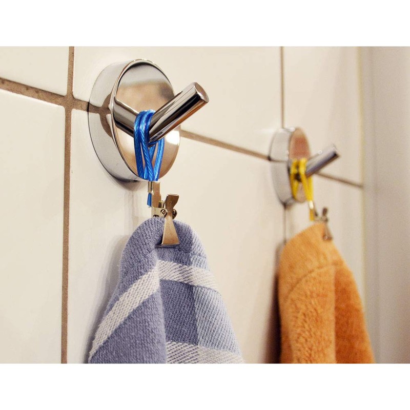 All-around24 20 x Towel Hangers, Towel Clips, Hooks, Loops, Set,